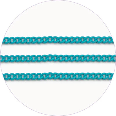 AGEHA ART CHAIN TURQUOISE GREEN 0.9MM