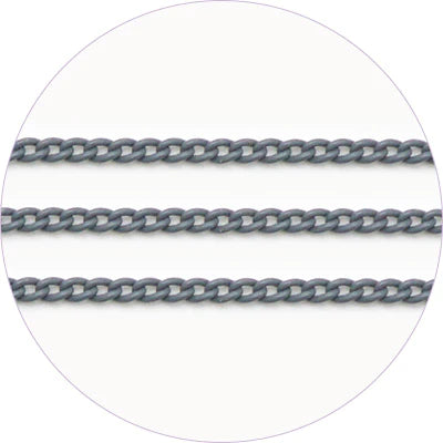 AGEHA ART CHAIN CHARCOAL 0.9MM