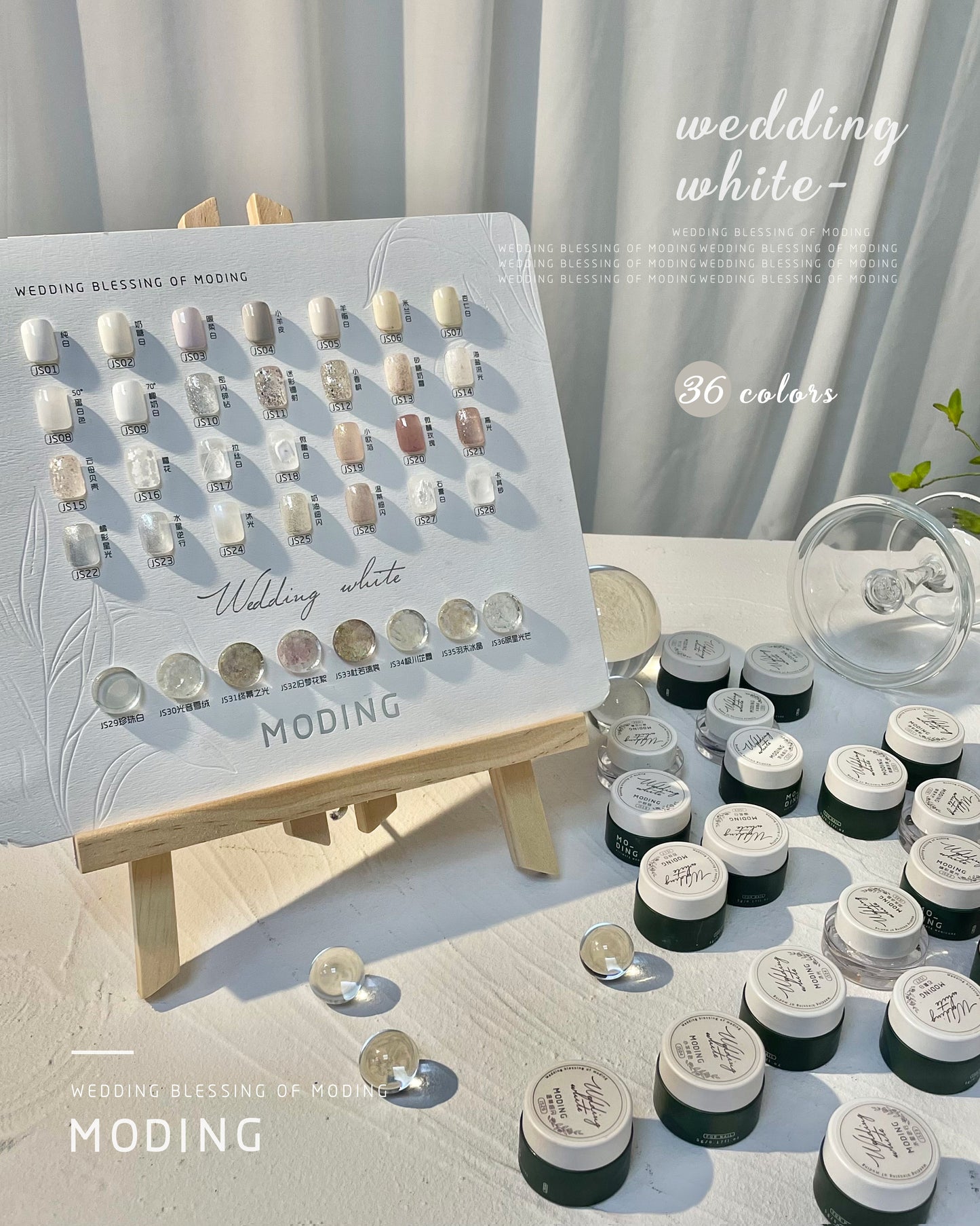 MODING WEDDING WHITE SERIES 36 COLOURS