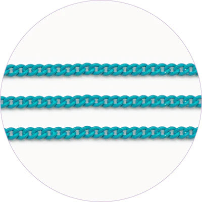 AGEHA ART CHAIN TURQUOISE GREEN 0.9MM