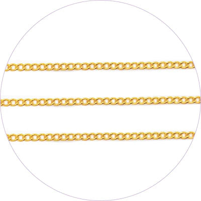 AGEHA ART CHAIN GOLD 0.7MM