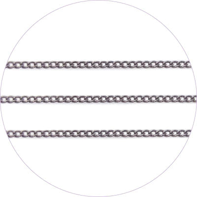 AGEHA ART CHAIN METAL BLACK 0.7MM